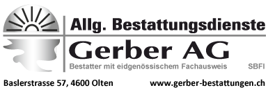 Logo Allg. Bestattungsdienste Gerber AG aus Olten